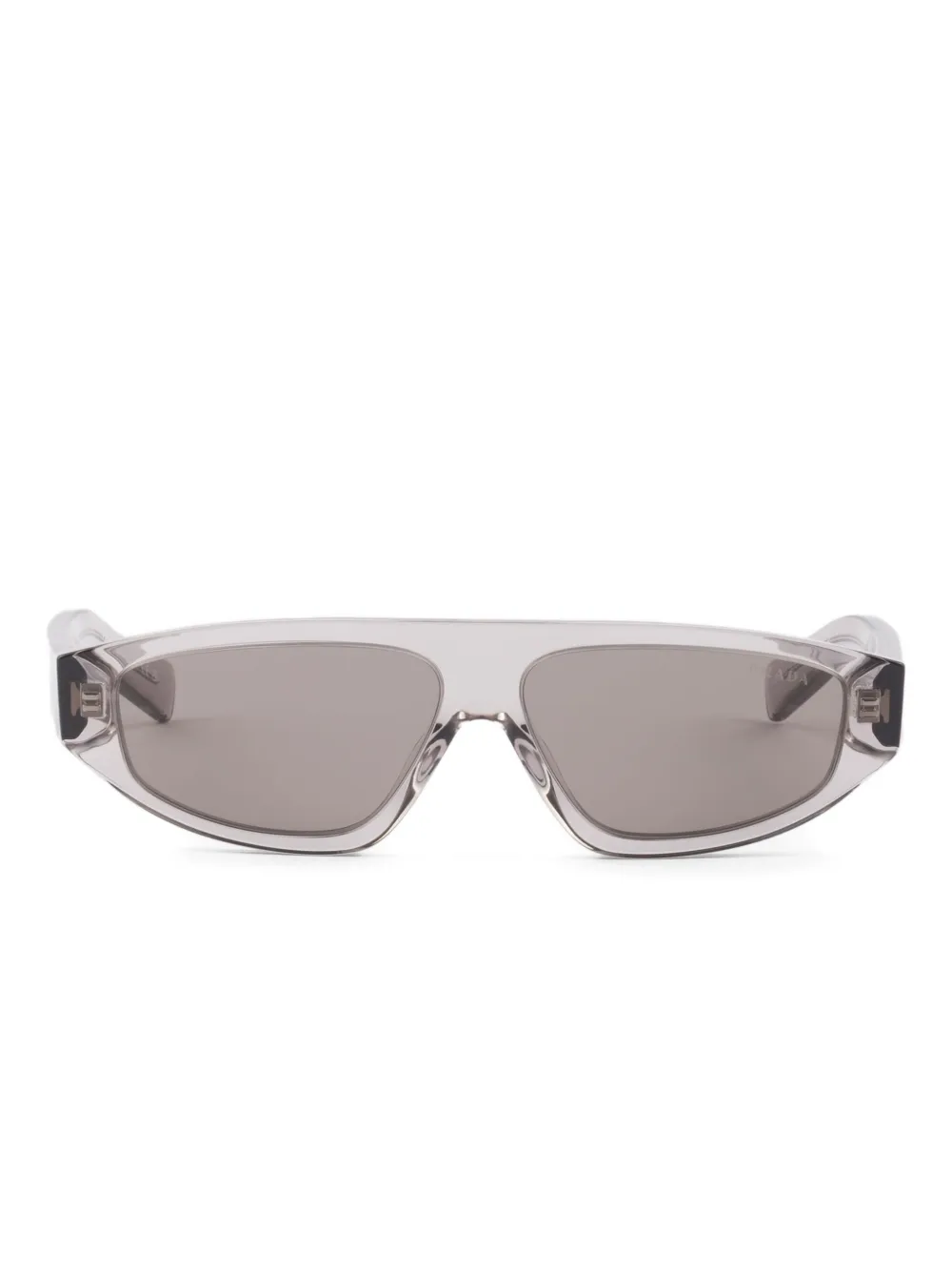 Prada Eyewear Zonnebril met geometrisch montuur Grijs