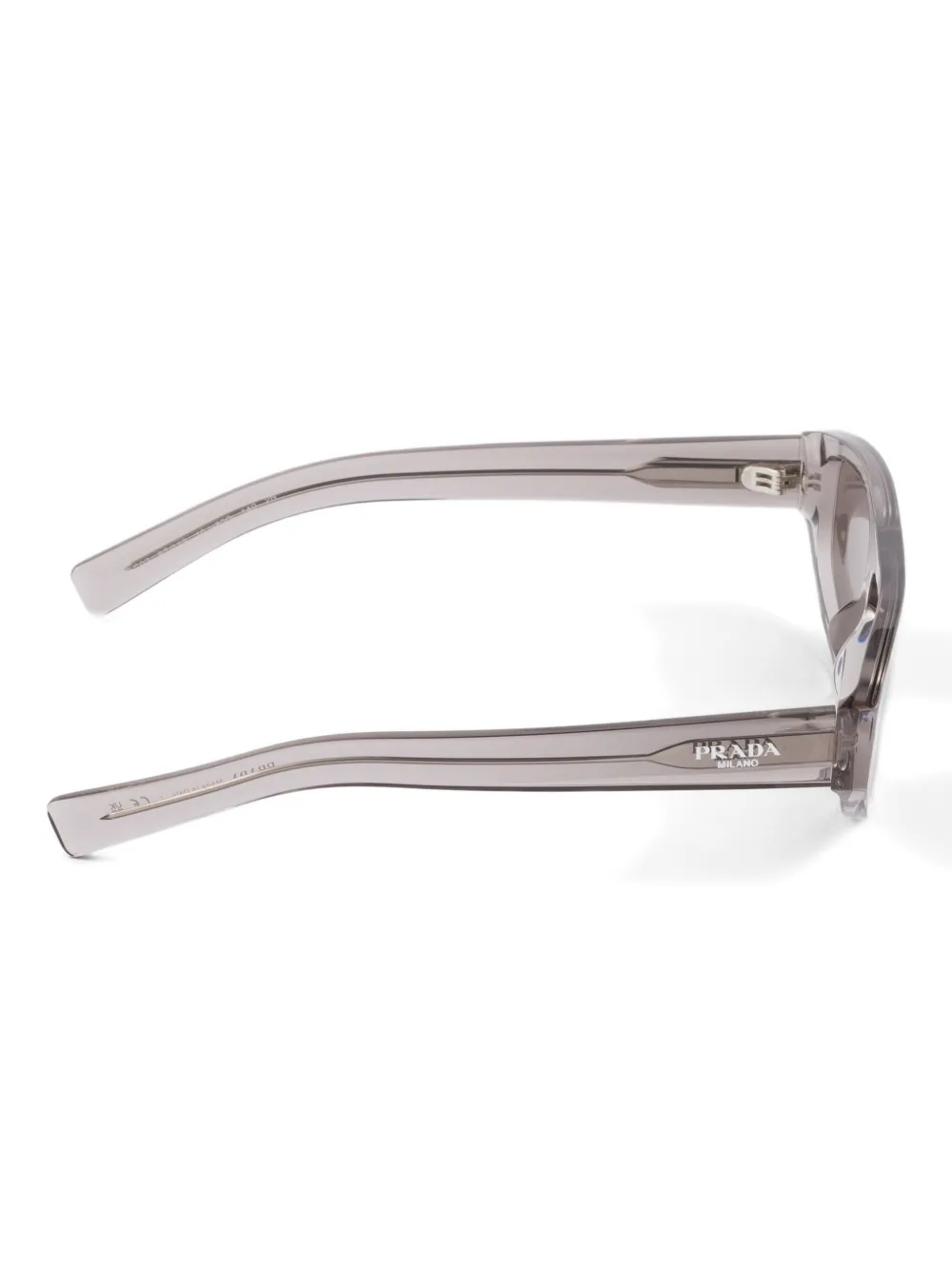 Prada Eyewear Zonnebril met geometrisch montuur Grijs