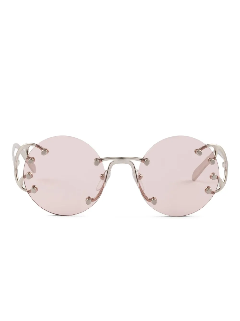 Prada Eyewear metal-frame round sunglasses Grijs