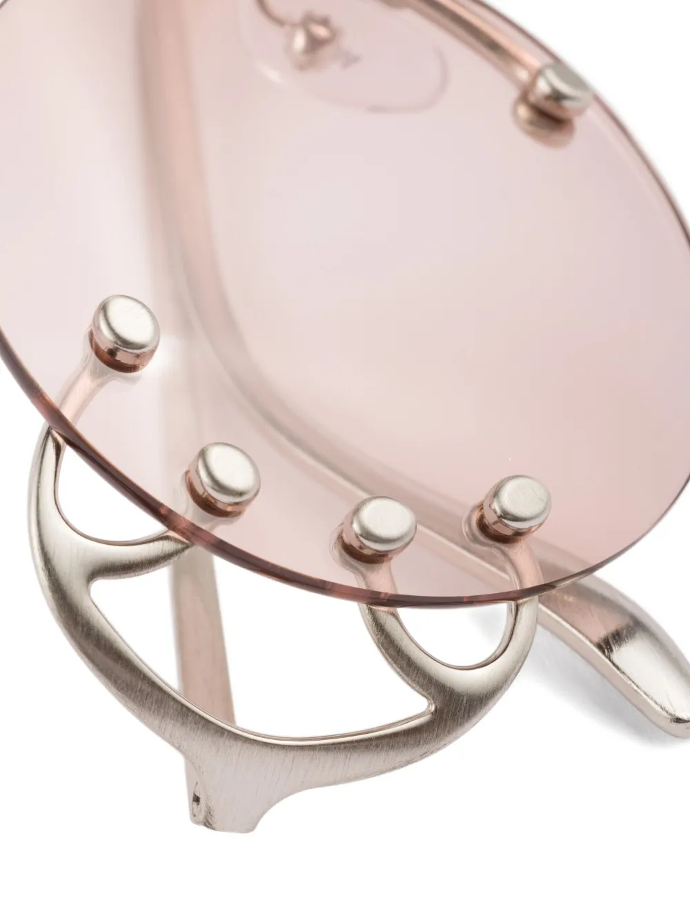 Prada Eyewear metal-frame round sunglasses Grijs