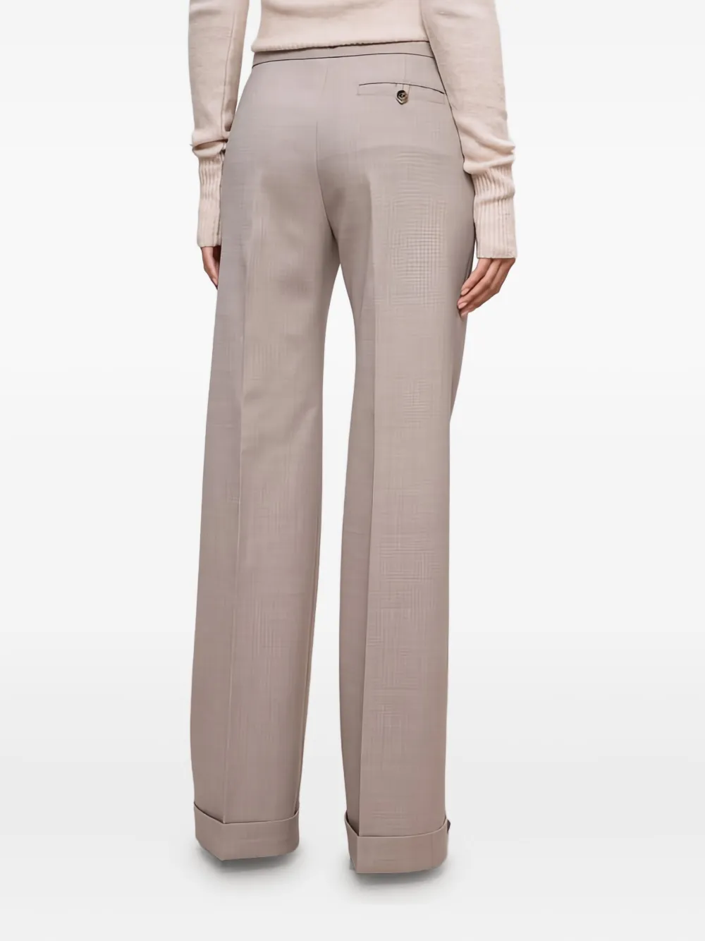 Philosophy Di Lorenzo Serafini Straight broek met gesmockt detail Beige
