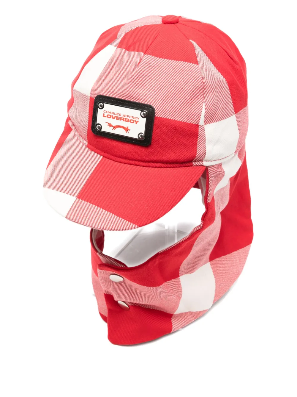 Charles Jeffrey Loverboy checked hat | Red | Image 1