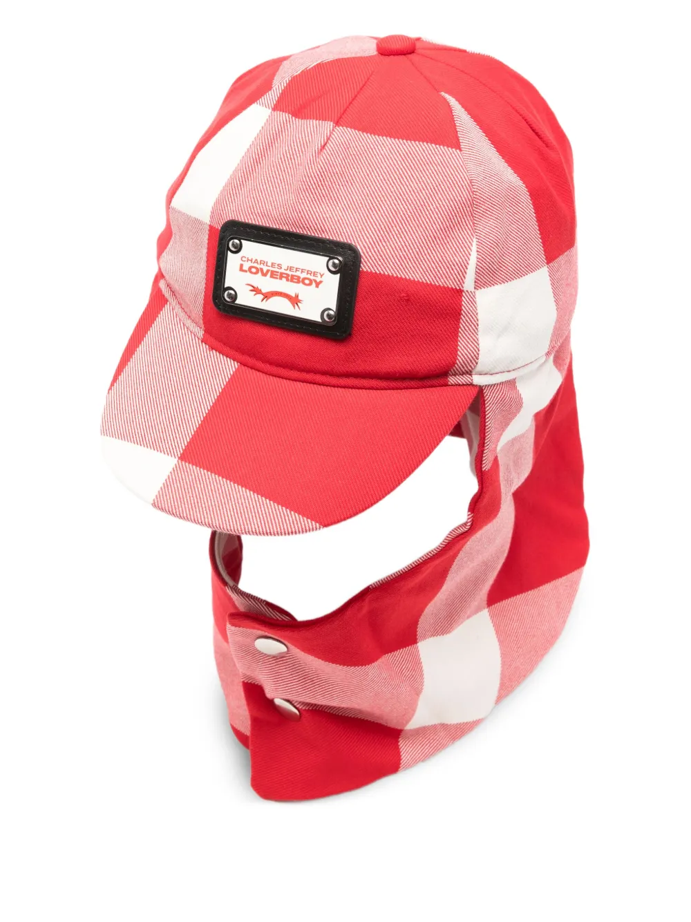 Charles Jeffrey Loverboy checked hat | Red | Image 1
