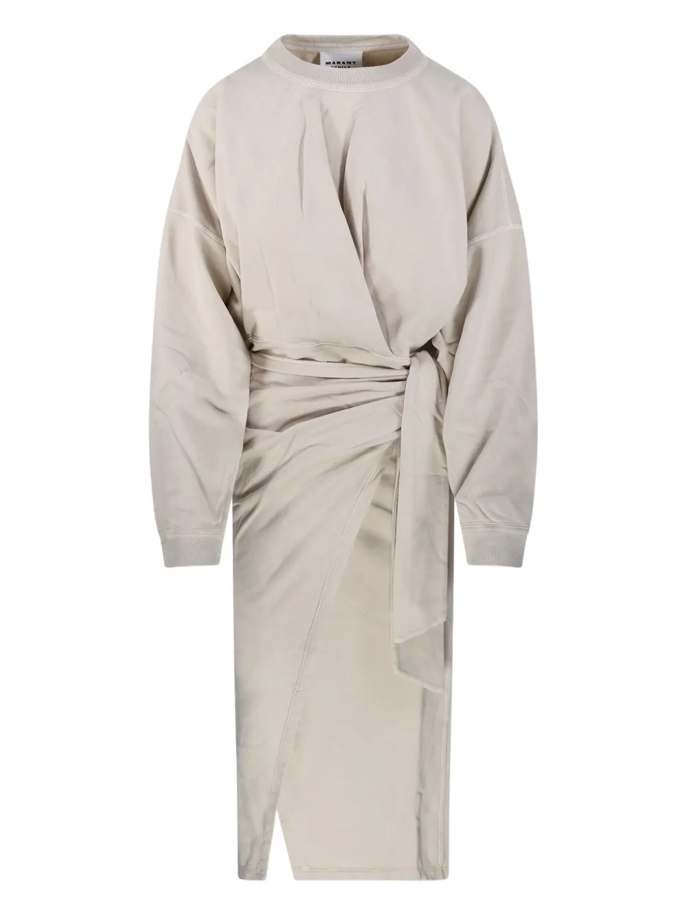 MARANT ÉTOILE Sandrina wrap midi dress | Neutrals | Image 1