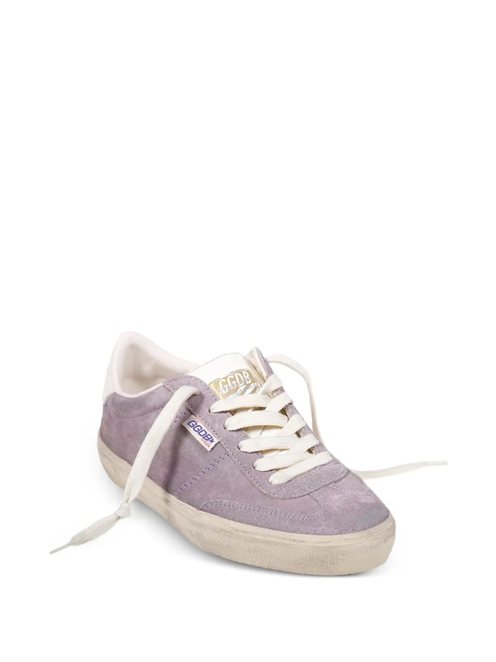 Golden Goose suede lace-up low-top sneakers Purple