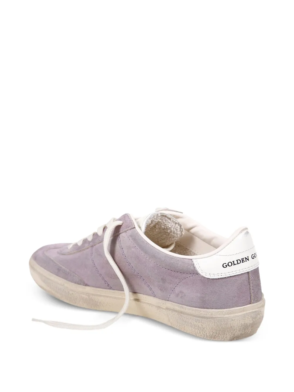 Golden Goose suede lace-up low-top sneakers Purple