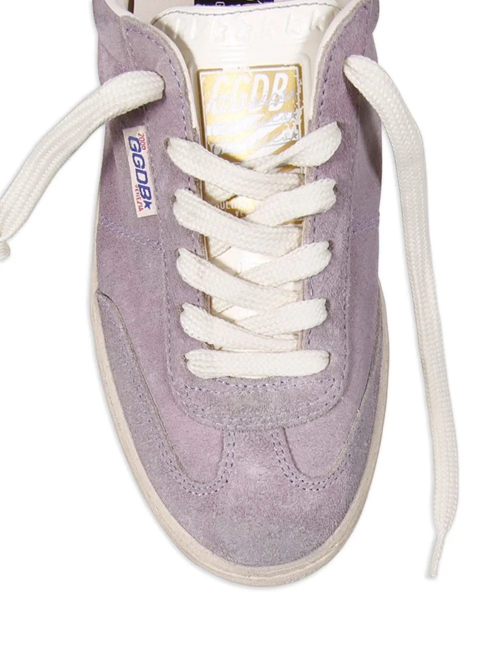 Golden Goose suede lace-up low-top sneakers Purple