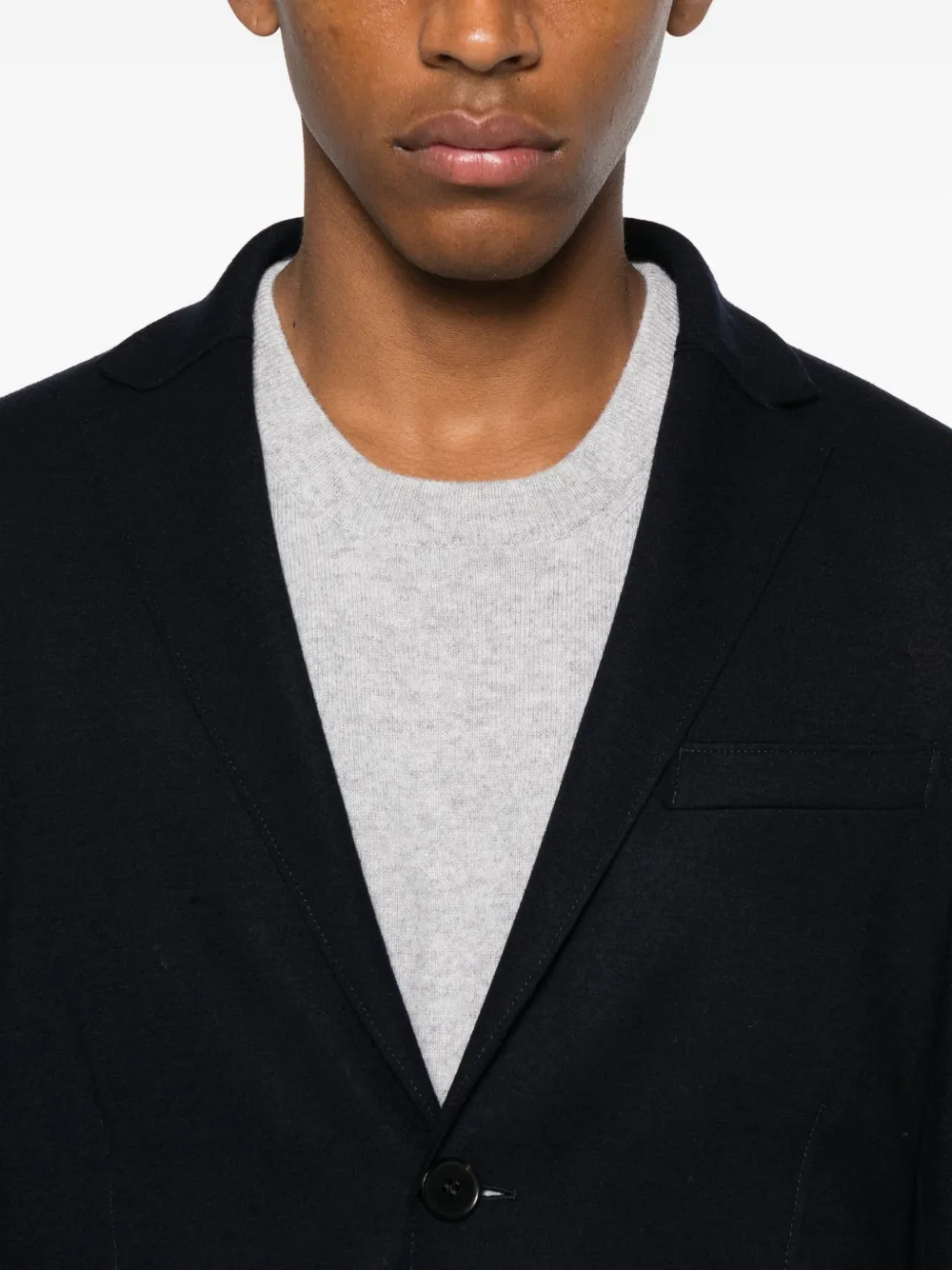 Harris Wharf London Single-breasted Wool Blazer In Black
