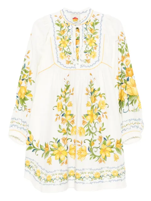FARM Rio floral embroidered midi dress