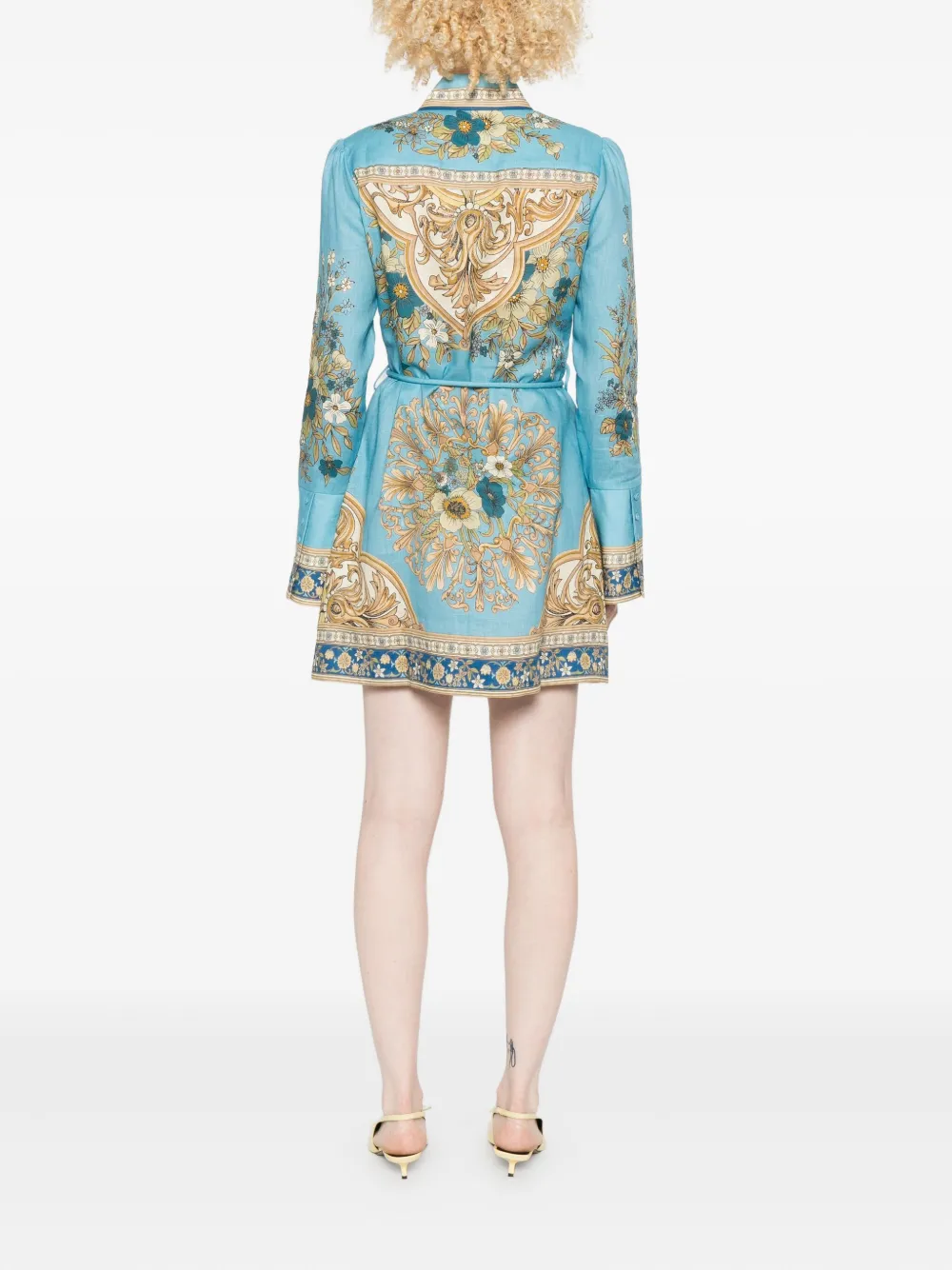 ALEMAIS Jurk met bloemenprint Blauw