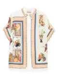 ALEMAIS Mercado fruit-print short-sleeve shirt - White