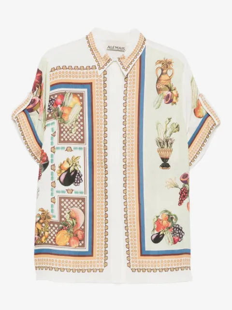 ALEMAIS Mercado fruit-print short-sleeve shirt