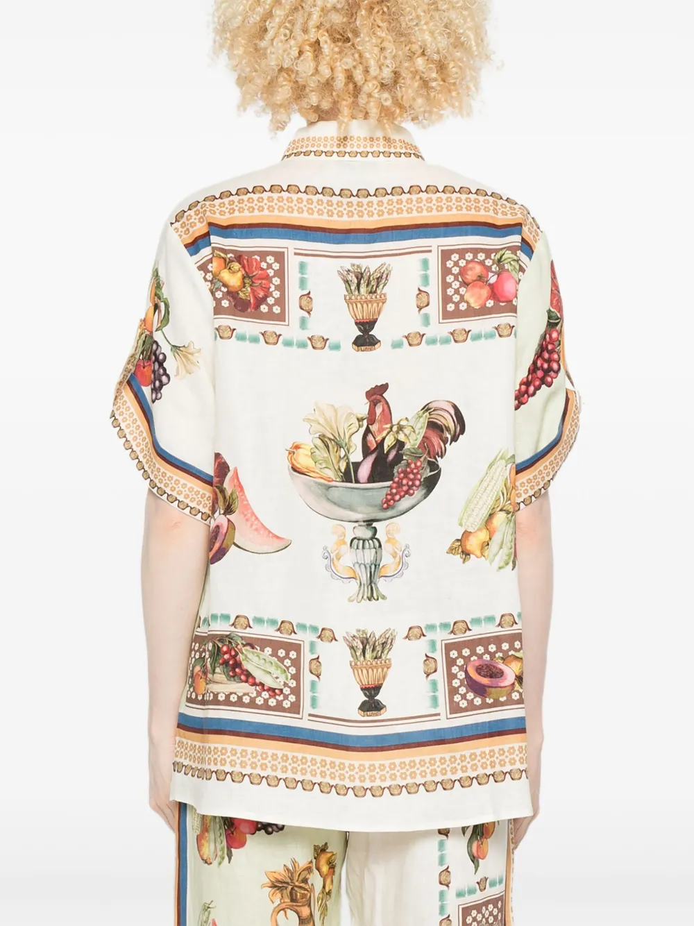 Alemais Mercado Fruit-print Short-sleeve Shirt In Multi