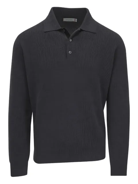 Canali long-sleeve buttoned polo shirt