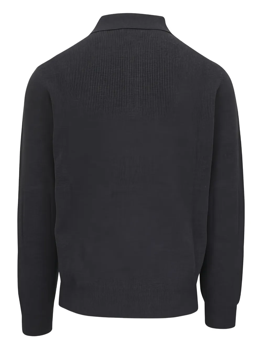 Canali long-sleeve buttoned polo shirt - Grijs