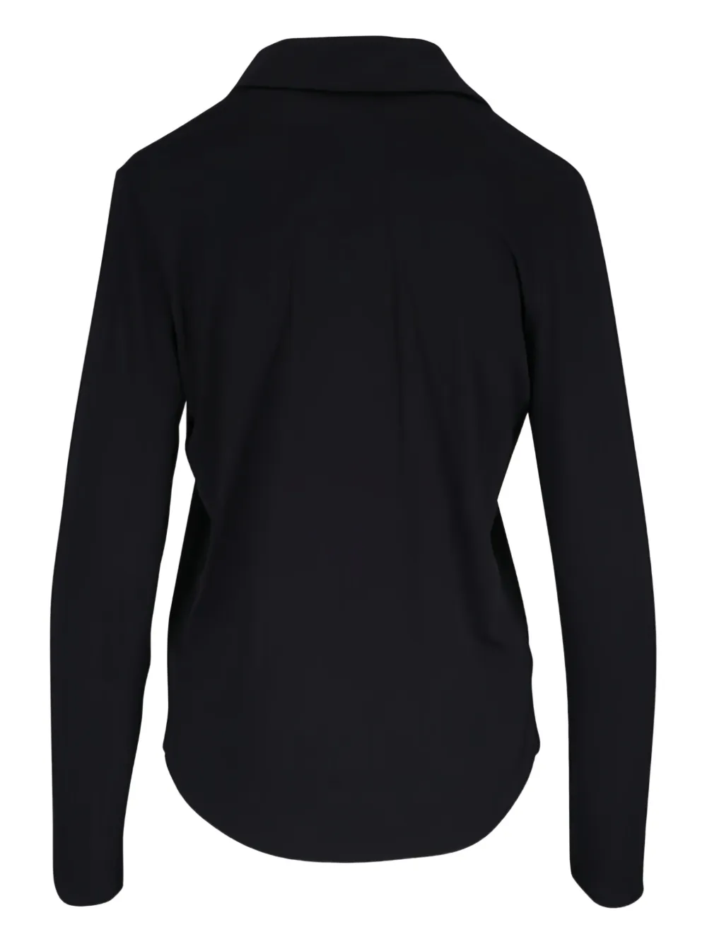 Majestic Filatures Buttoned Collared Top - Black 