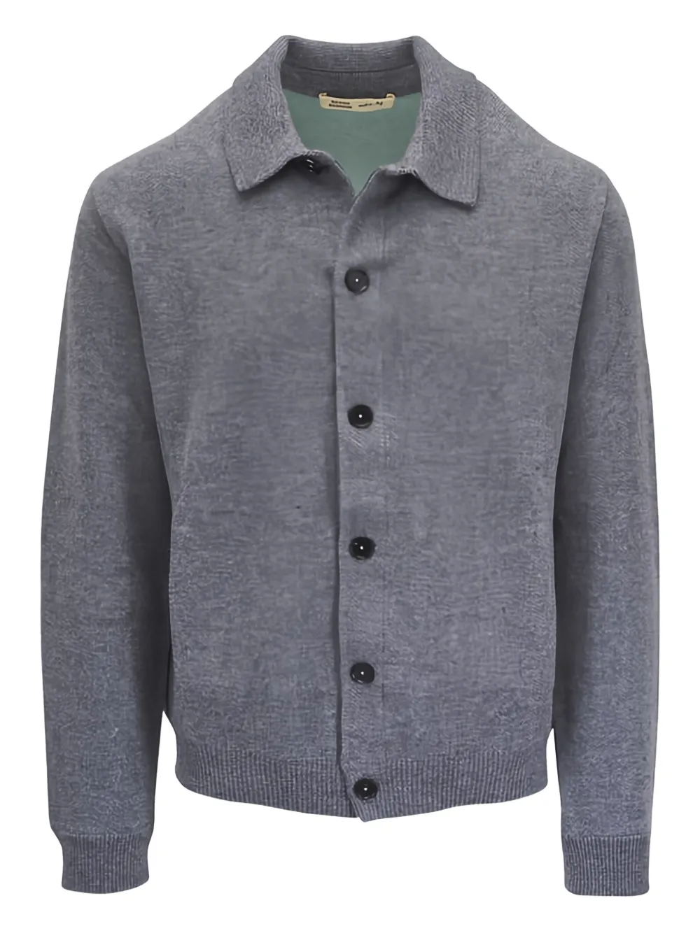 Maurizio Baldassari button-fastening collared shirt jacket - Grigio