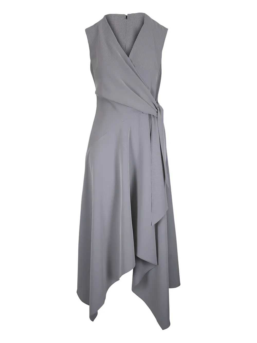 Lafayette 148 tie waist midi dress - Grigio