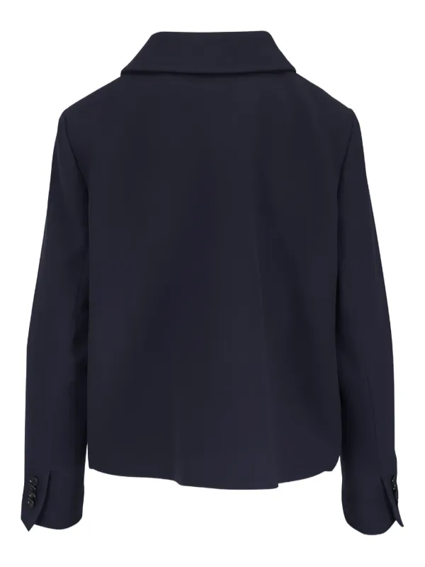 Kiton クロップド ダブルジャケット | ブルー | FARFETCH JP