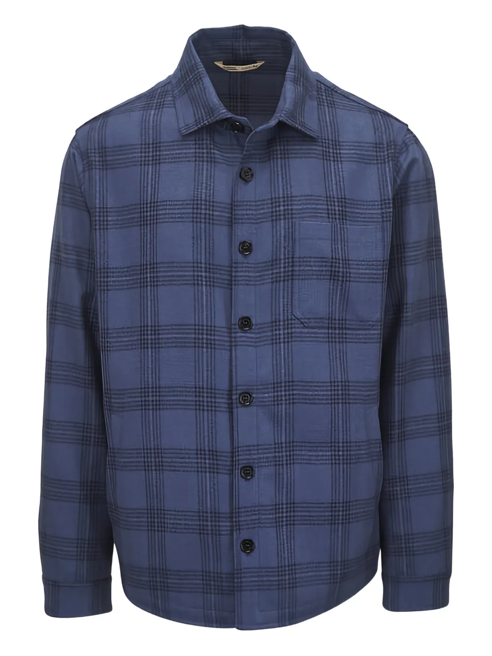 Maurizio Baldassari checked-pattern shirt jacket | Blue | Image 1