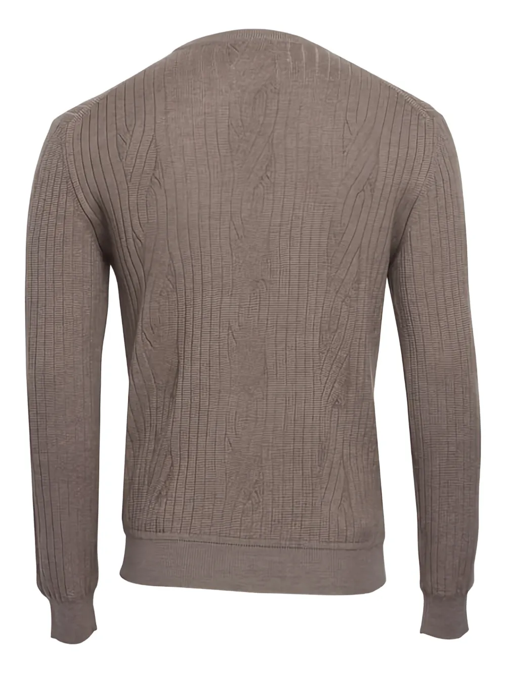 Brioni cable-knit crewneck sweater - Bruin