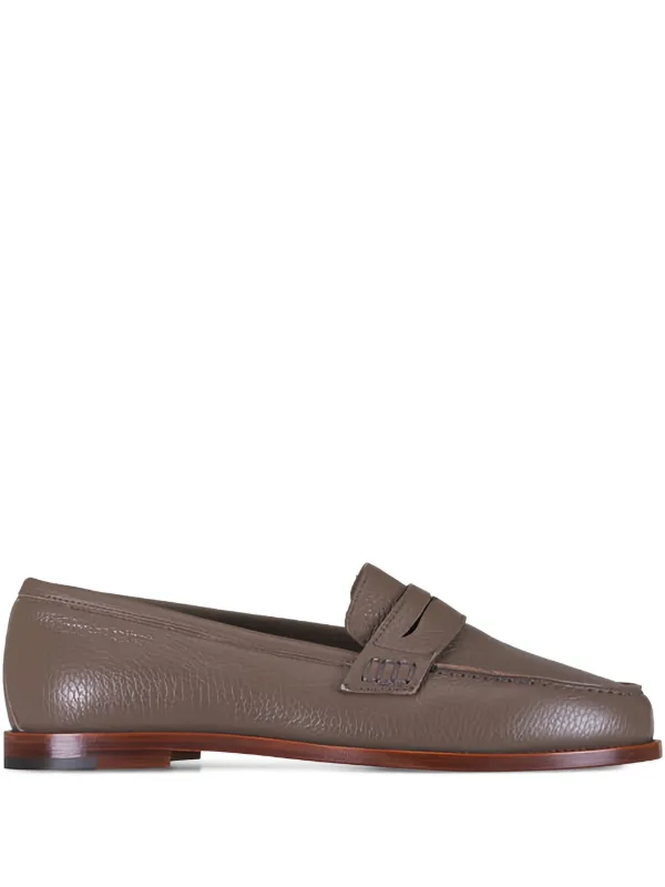Manolo Blahnik Perrita Loafers in Grey