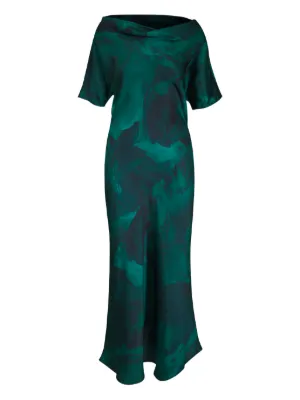 Kiton tie-waist Collared Maxi Dress | Green | FARFETCH UK