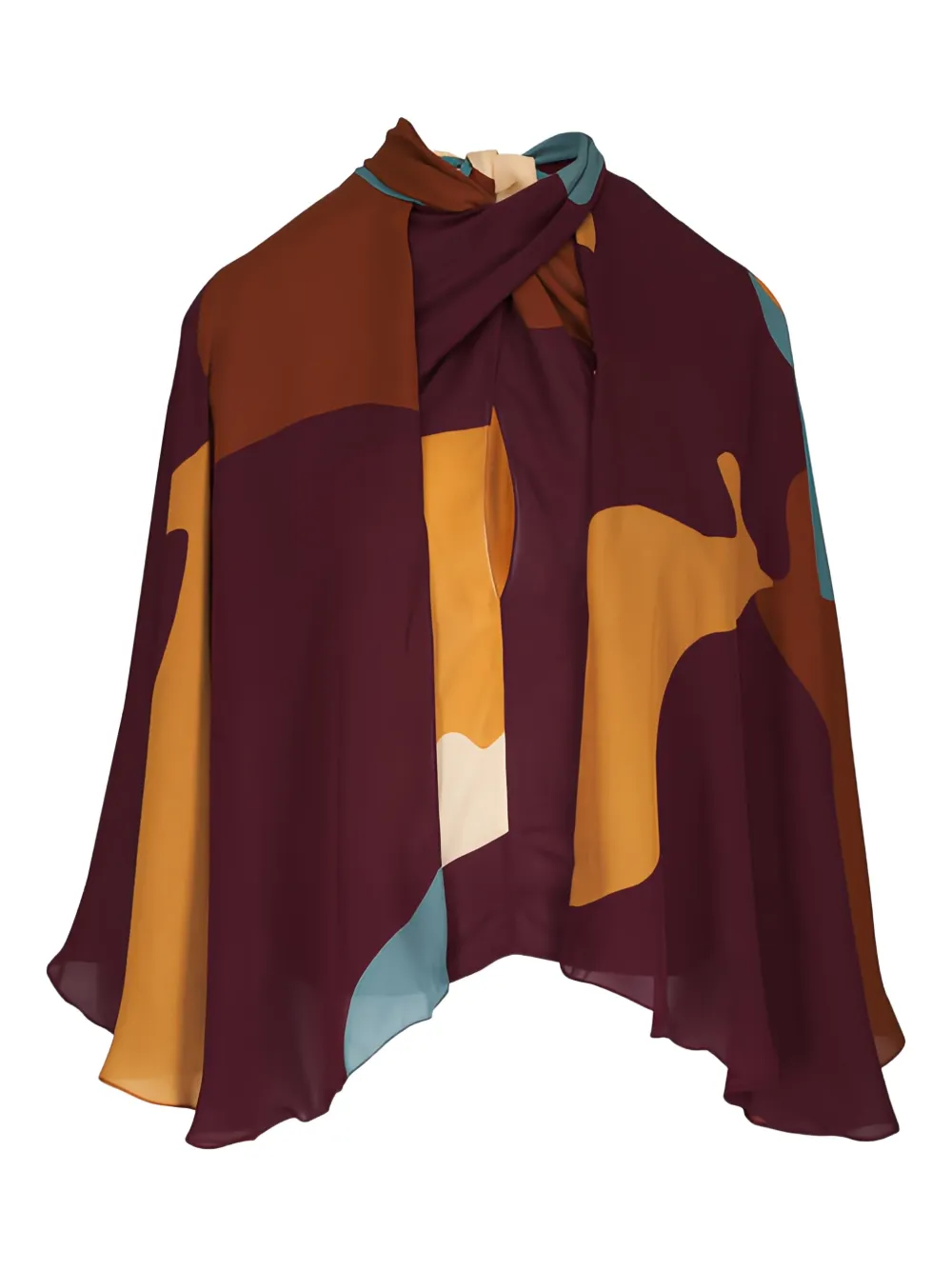 Johanna Ortiz abstract tie top - Rosso