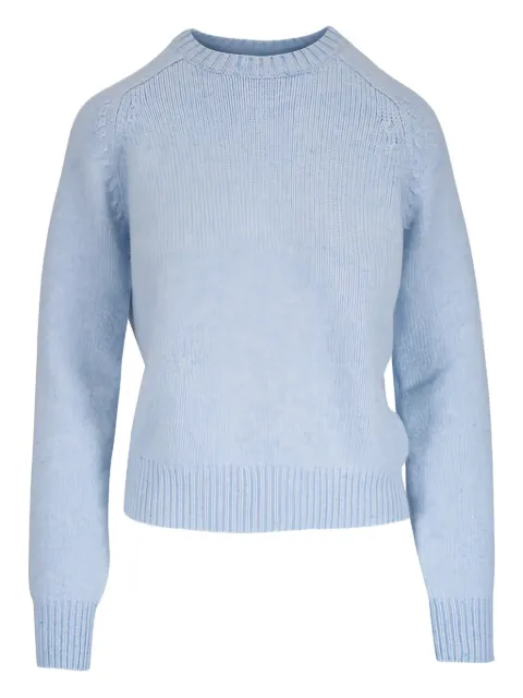 KHAITE top de canalé con cuello redondo