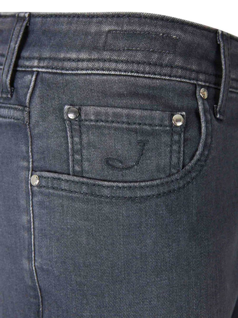 Jacob Cohën Jeans met geborduurde zak Grijs