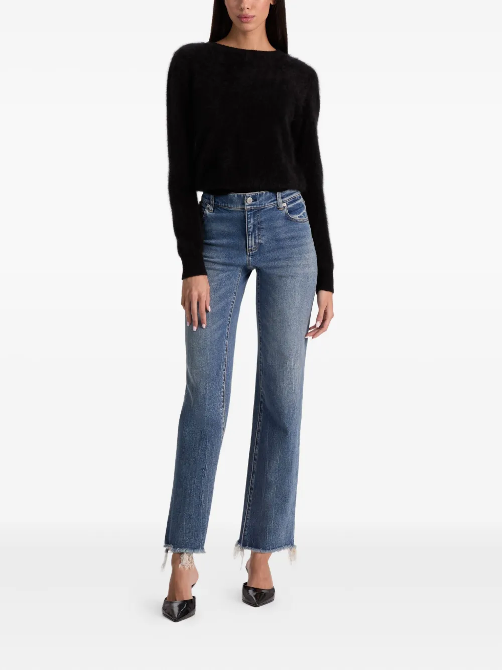 alice + olivia Carolee crew-neck fluffy sweater | Knitted Sweaters | Image 2