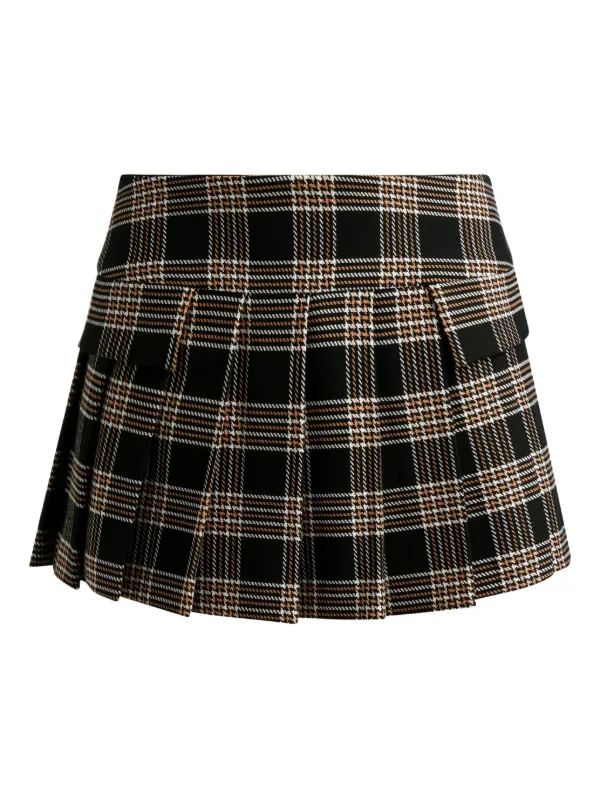 アリスオリビア ツイード ミニスカート alice + olivia 千鳥格子 アリスオリビア ツイード ミニスカート alice + olivia 千鳥格子