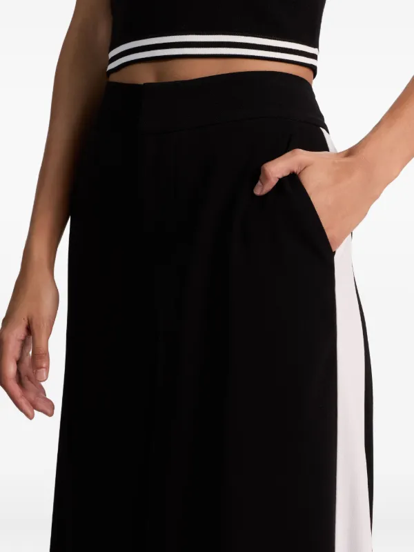 Alice + Olivia Nessi side-stripe Palazzo Pants | Black | FARFETCH