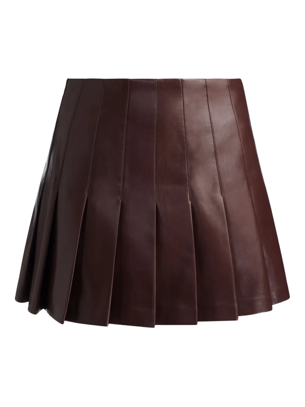 pleated mini skirt