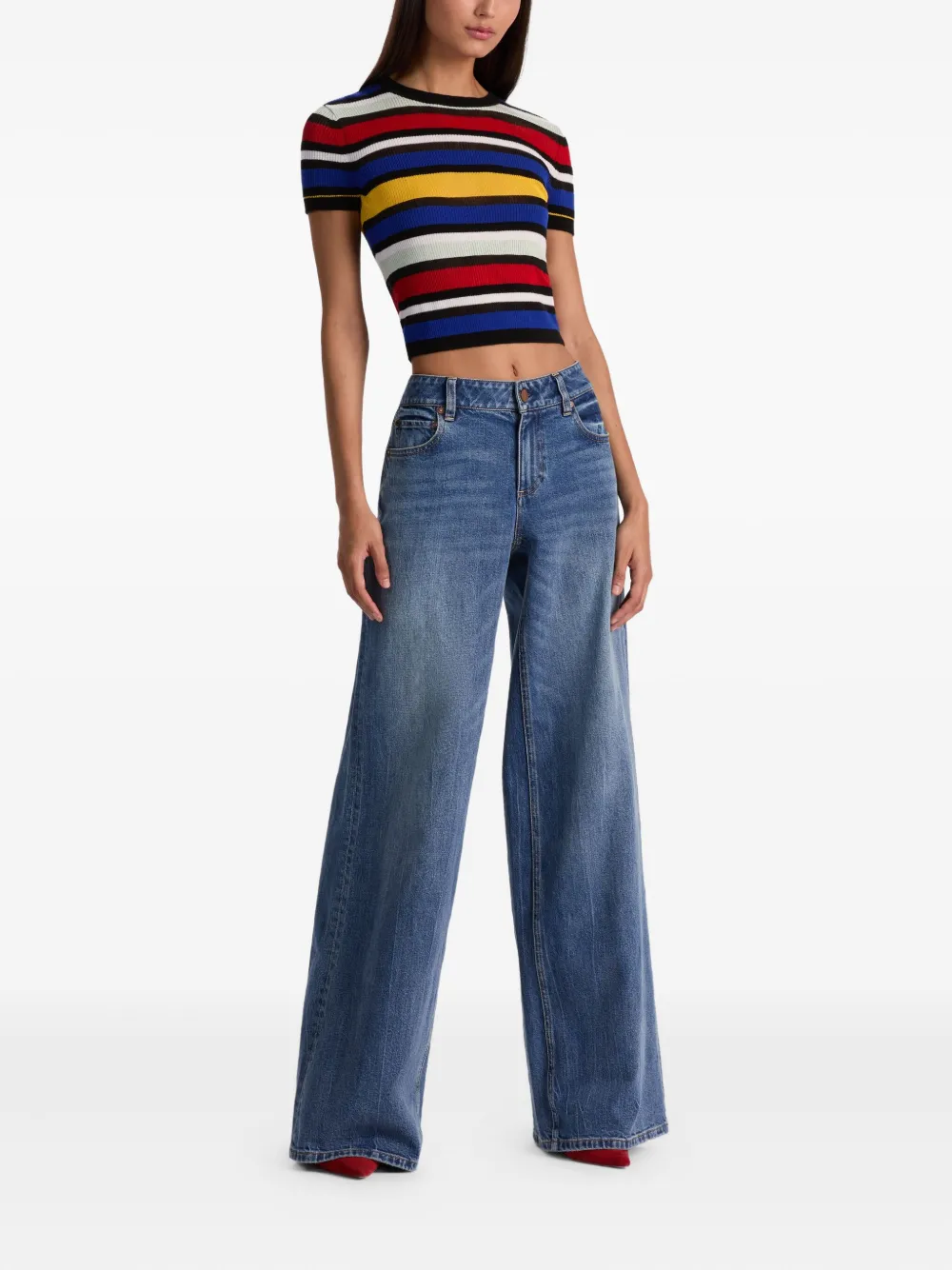 alice + olivia Trui met korte mouwen Zwart