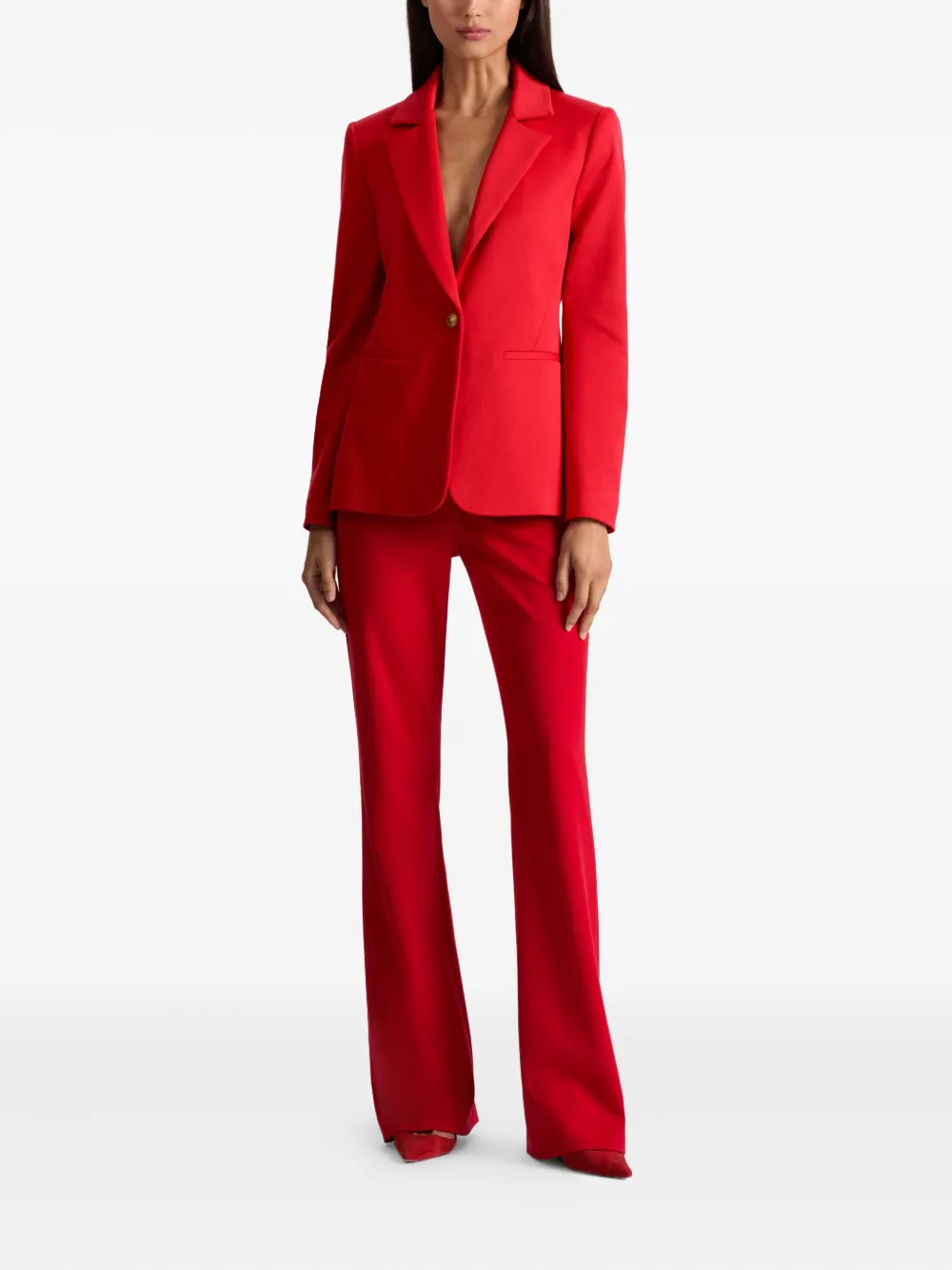 alice + olivia Blazer met enkele knoop Rood