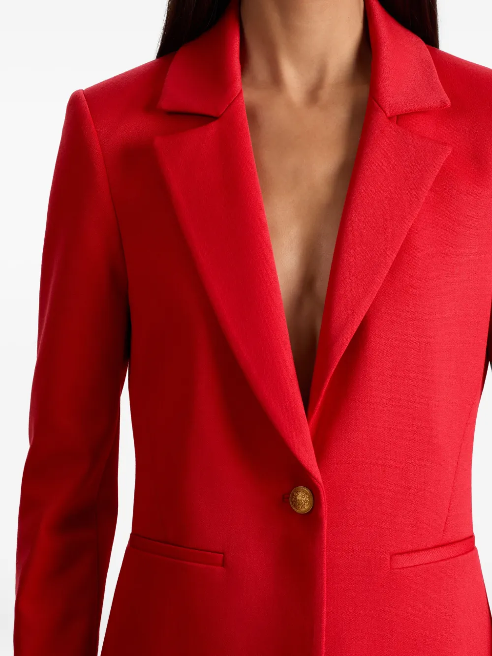 alice + olivia Blazer met enkele knoop Rood