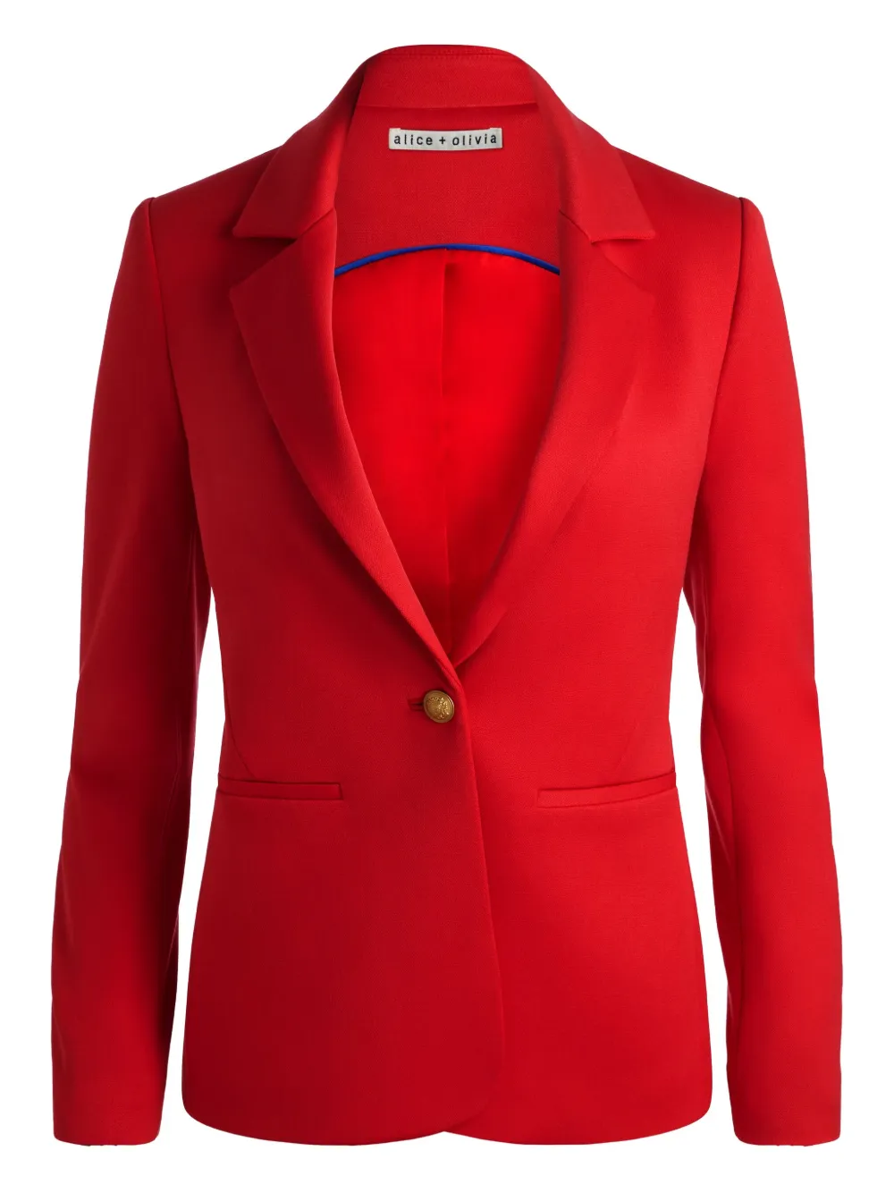 Alice And Olivia Single-button Blazer In Red