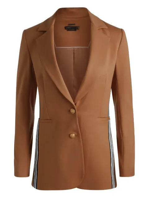 alice + olivia Breann side-stripe blazer