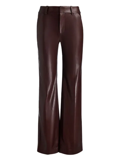alice + olivia Alexander faux-leather trousers
