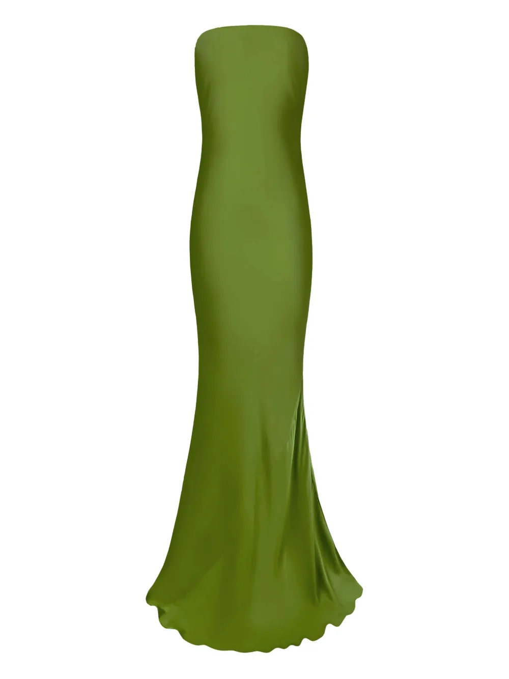 Alejandra Alonso Rojas Strapless avondjurk Groen