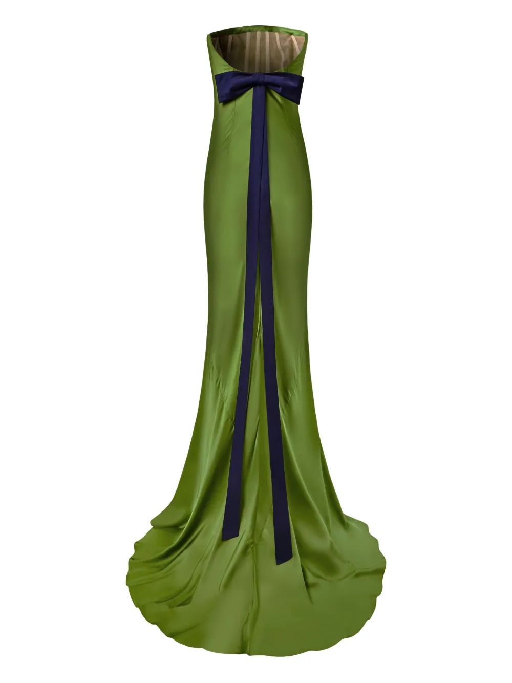 Alejandra Alonso Rojas Strapless avondjurk Groen
