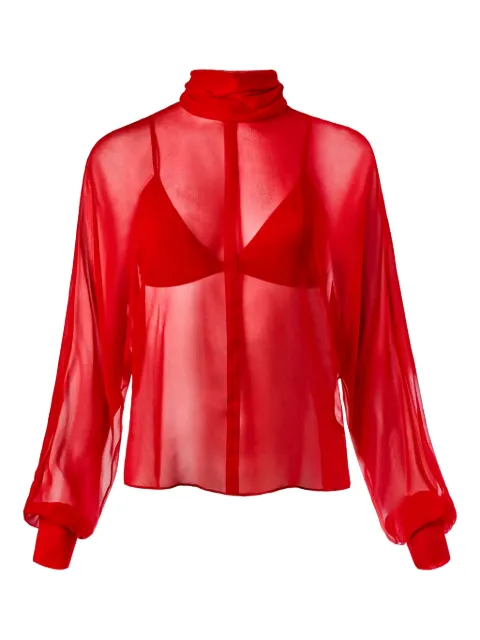 Alejandra Alonso Rojas turtleneck tie blouse