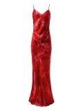 Alejandra Alonso Rojas floral-print slip dress - Red