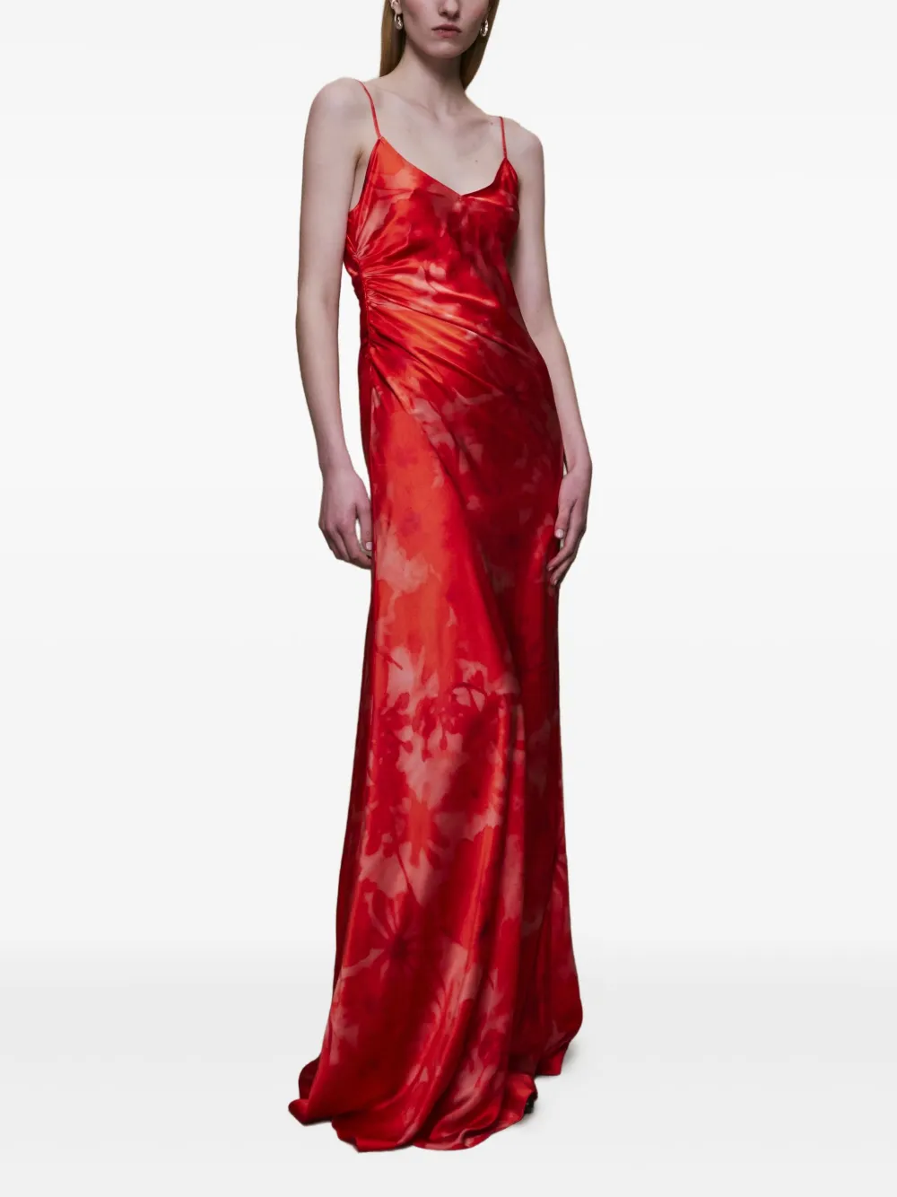 Alejandra Alonso Rojas Jurk met bloemenprint Rood