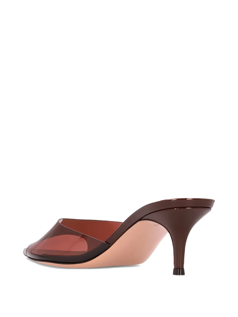 Gianvito Rossi 55mm Elle transparent-panel sandals Brown