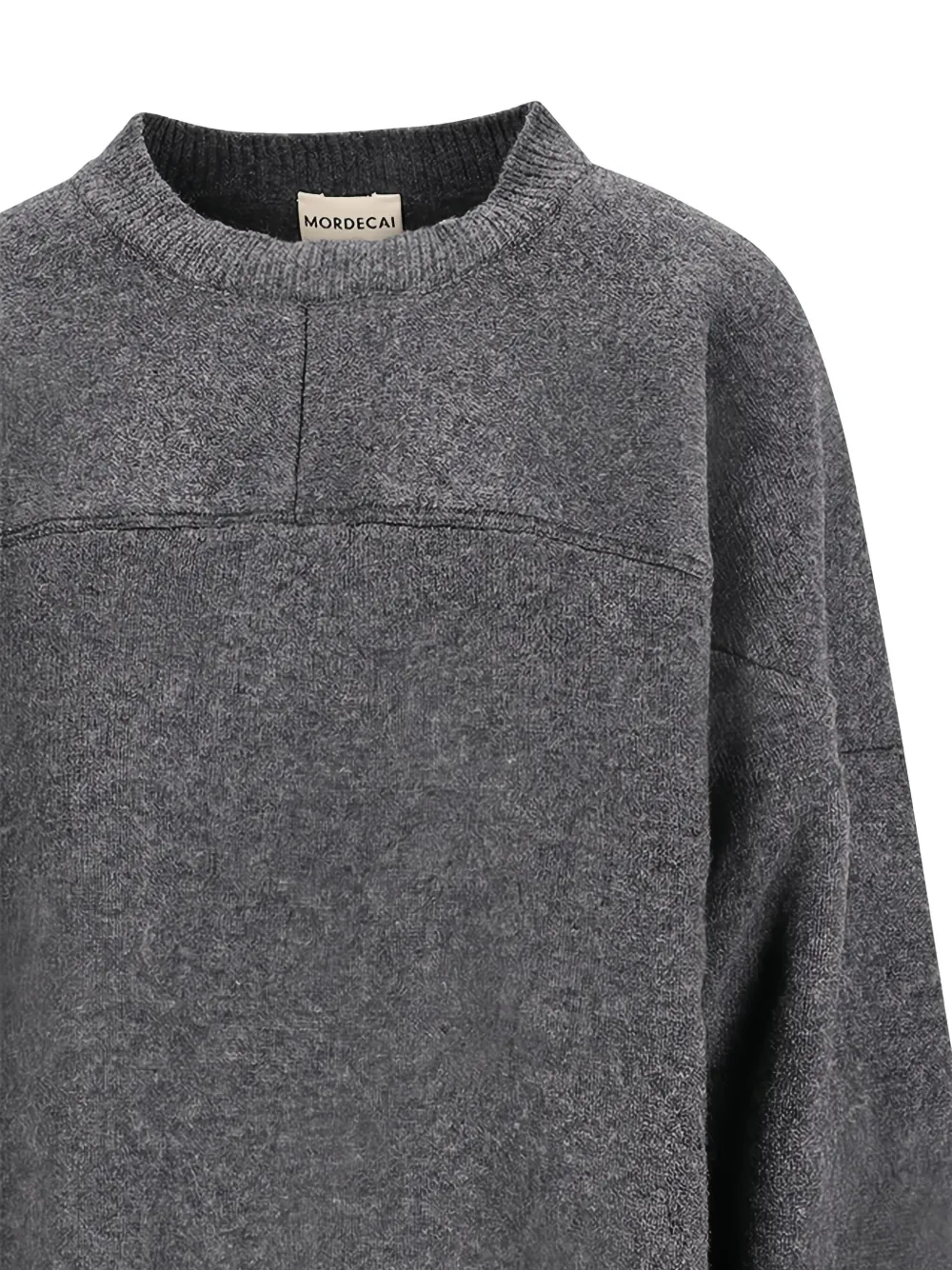 Mordecai Panelled Sweater In Gray