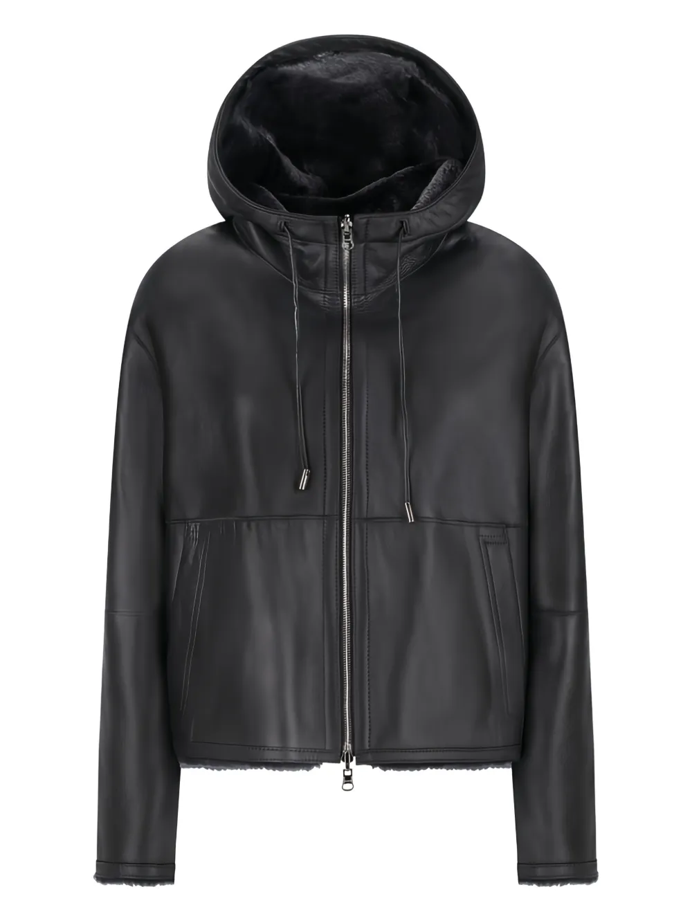 Desa 1972 reversible hooded jacket - Nero