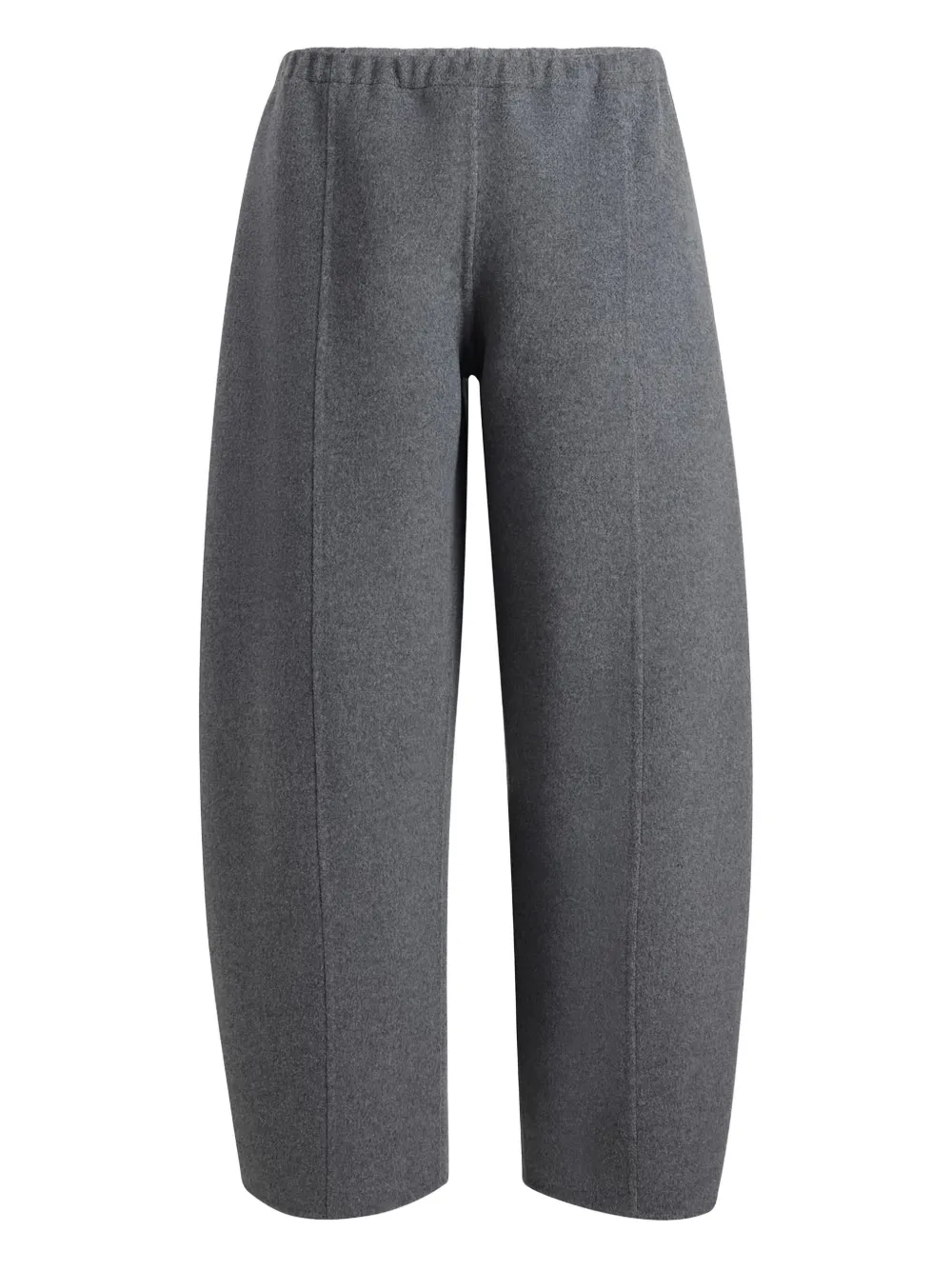 KHAITE elastic-waist panelled trousers Grijs