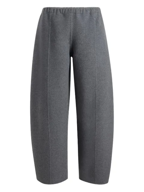 KHAITE elastic-waist panelled trousers